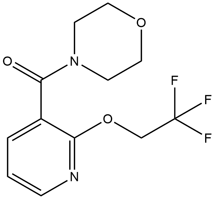 4-Morpholinyl[2-(2,2,2-trifluoroethoxy)-3-pyridinyl]methanone Structure