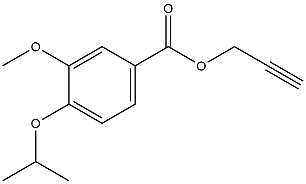 2-Propyn-1-yl 3-methoxy-4-(1-methylethoxy)benzoate Structure