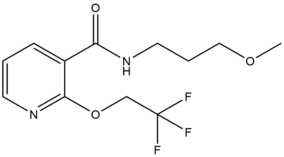 N-(3-Methoxypropyl)-2-(2,2,2-trifluoroethoxy)-3-pyridinecarboxamide Structure