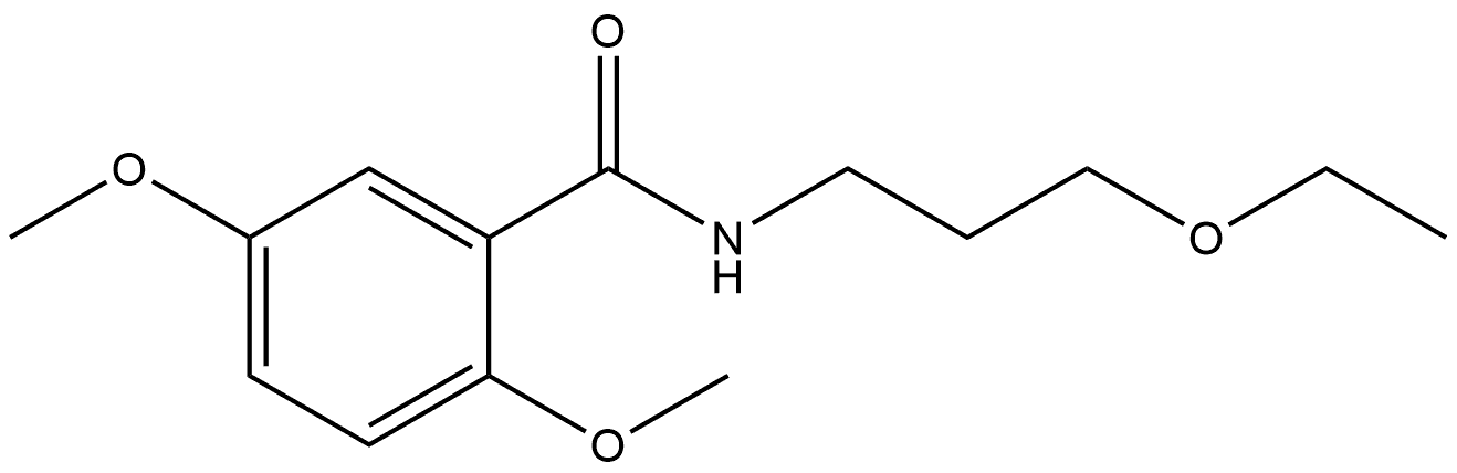 N-(3-Ethoxypropyl)-2,5-dimethoxybenzamide Structure