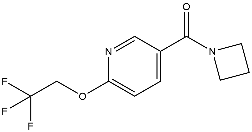 1-Azetidinyl[6-(2,2,2-trifluoroethoxy)-3-pyridinyl]methanone Structure
