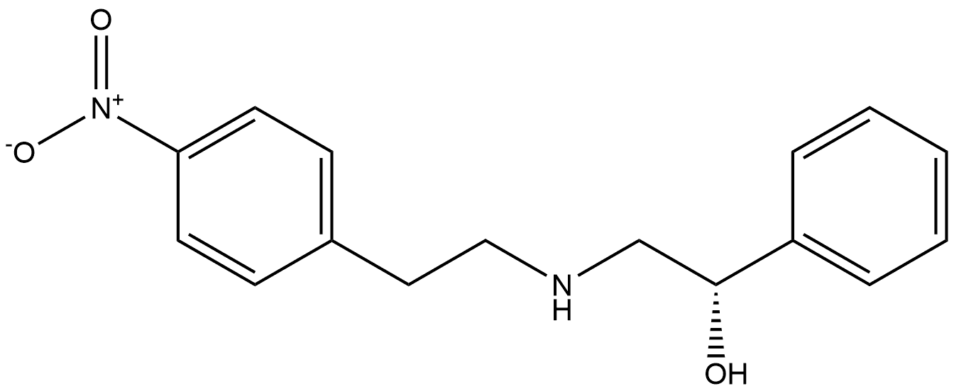 (αS)-α-[[[2-(4-Nitrophenyl)ethyl]amino]methyl]benzenemethanol Structure