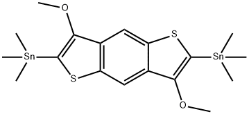 Stannane, 1,1'-(3,7-dimethoxybenzo[1,2-b:4,5-b']dithiophene-2,6-diyl)bis[1,1,1-trimethyl- Structure