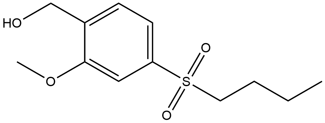 4-(Butylsulfonyl)-2-methoxybenzenemethanol Structure