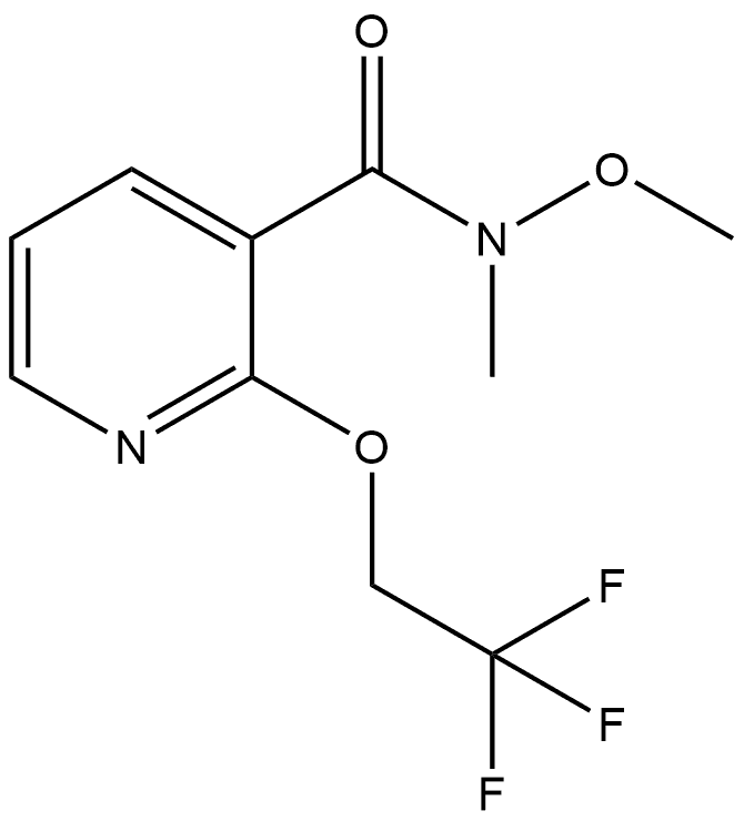 N-Methoxy-N-methyl-2-(2,2,2-trifluoroethoxy)-3-pyridinecarboxamide Structure