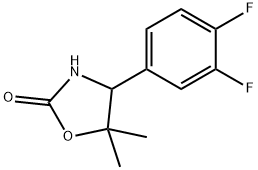2-Oxazolidinone, 4-(3,4-difluorophenyl)-5,5-dimethyl- Structure