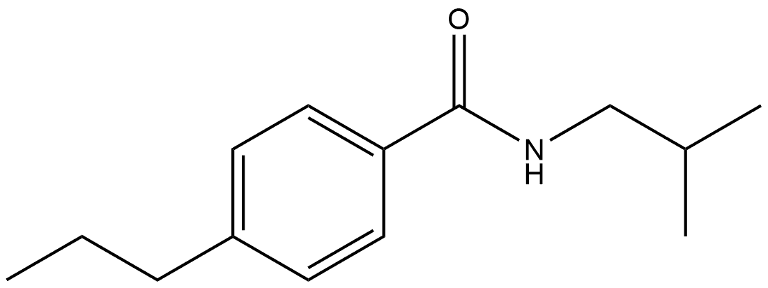 N-(2-Methylpropyl)-4-propylbenzamide Structure