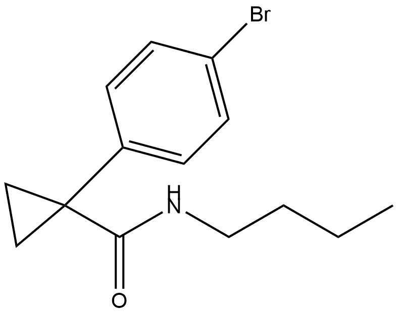 1-(4-Bromophenyl)-N-butylcyclopropanecarboxamide Structure