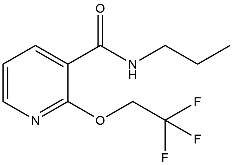 N-Propyl-2-(2,2,2-trifluoroethoxy)-3-pyridinecarboxamide Structure