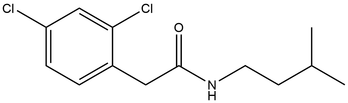 2,4-Dichloro-N-(3-methylbutyl)benzeneacetamide Structure