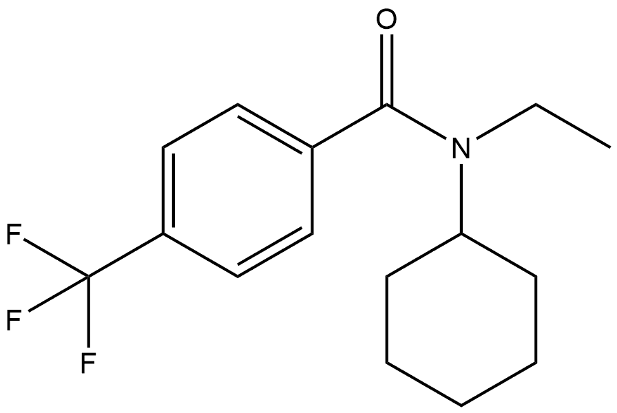 N-Cyclohexyl-N-ethyl-4-(trifluoromethyl)benzamide Structure