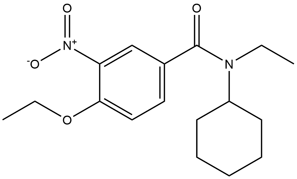 N-cyclohexyl-4-ethoxy-N-ethyl-3-nitrobenzamide Structure