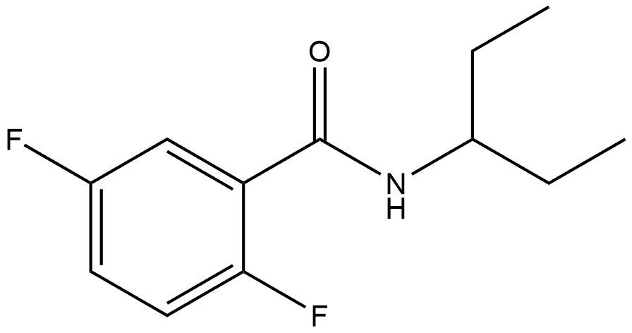 N-(1-Ethylpropyl)-2,5-difluorobenzamide Structure