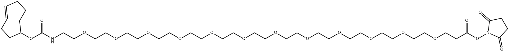 TCO-PEG12-NHS Ester Structure