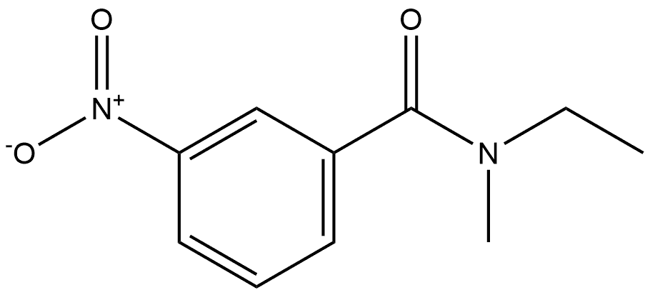 N-ethyl-N-methyl-3-nitrobenzamide Structure