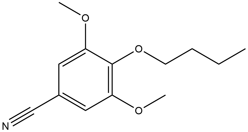 4-Butoxy-3,5-dimethoxybenzonitrile Structure