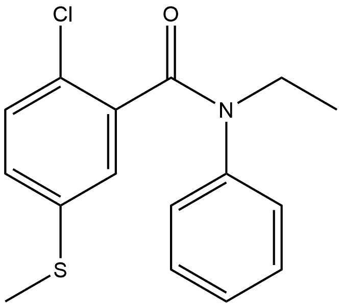 2-Chloro-N-ethyl-5-(methylthio)-N-phenylbenzamide Structure