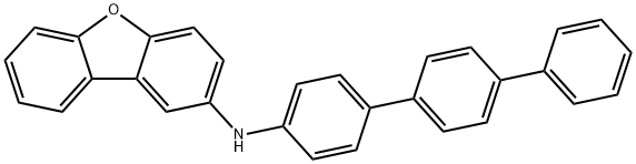 N-([1,1':4',1''-terphenyl]-4-yl)dibenzo[b,d]furan-2-amine Structure