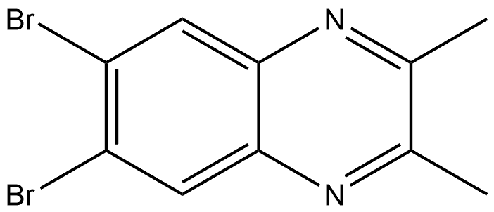 6,7-dibromo-2,3-dimethylquinoxaline Structure