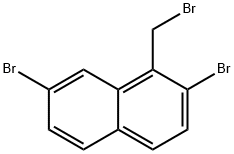 Naphthalene, 2,7-dibromo-1-(bromomethyl)- Structure