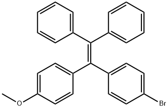 (2-(4-bromophenyl)-2-(4-methoxyphenyl)ethene-1,1-diyl)dibenzene Structure