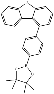 Dibenzofuran, 1-[4-(4,4,5,5-tetramethyl-1,3,2-dioxaborolan-2-yl)phenyl]- Structure