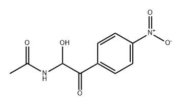 Acetamide, N-[1-hydroxy-2-(4-nitrophenyl)-2-oxoethyl]- Structure