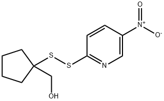 Cyclopentanemethanol, 1-[(5-nitro-2-pyridinyl)dithio]- Structure