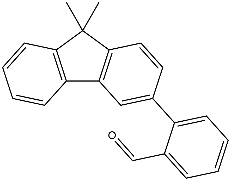 2-(9,9-Dimethyl-9H-fluoren-3-yl)benzaldehyde Structure