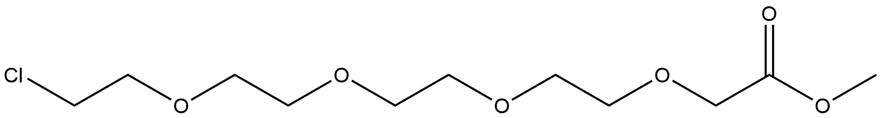 3,6,9,12-Tetraoxatetradecanoic acid, 14-chloro-, methyl ester 구조식 이미지