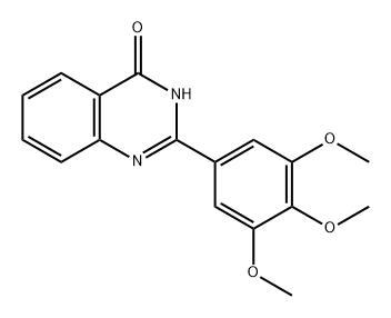 4(3H)-Quinazolinone, 2-(3,4,5-trimethoxyphenyl)- Structure