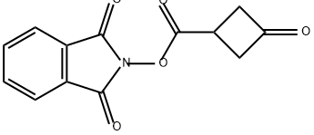 Cyclobutanecarboxylic acid, 3-oxo-, 1,3-dihydro-1,3-dioxo-2H-isoindol-2-yl ester Structure