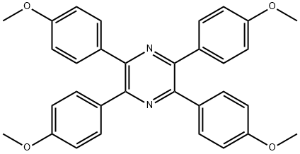 Pyrazine, 2,3,5,6-tetrakis(4-methoxyphenyl)- 구조식 이미지