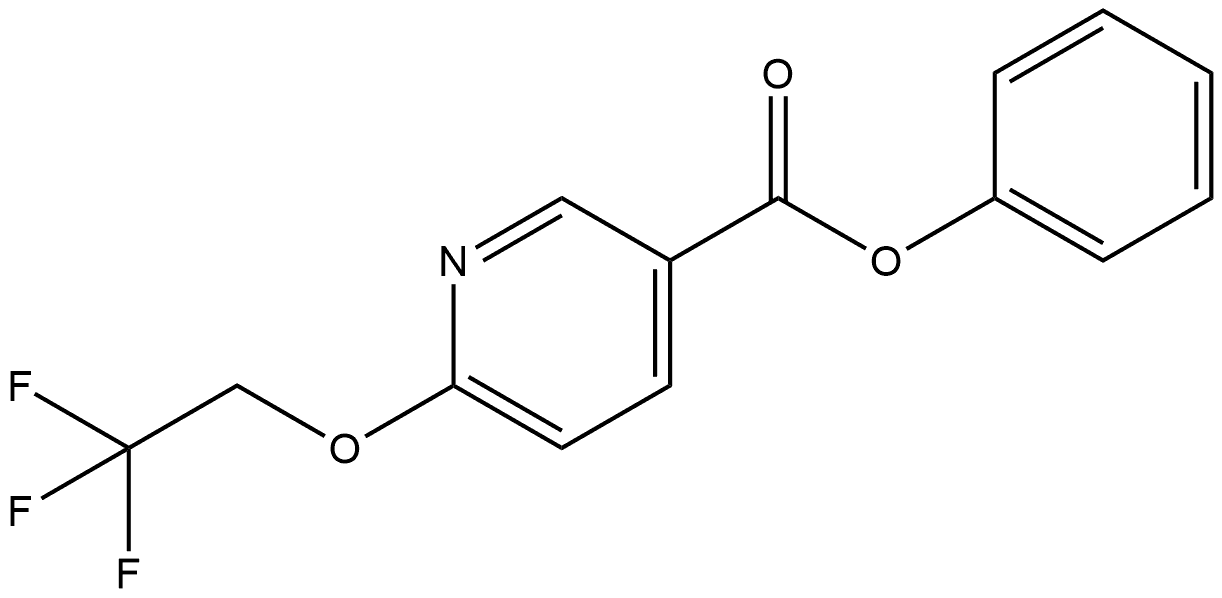 Phenyl 6-(2,2,2-trifluoroethoxy)-3-pyridinecarboxylate Structure