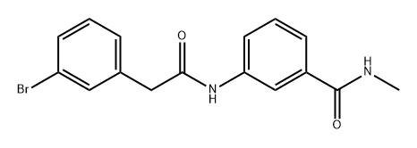 Benzeneacetamide, 3-bromo-N-[3-[(methylamino)carbonyl]phenyl]- Structure