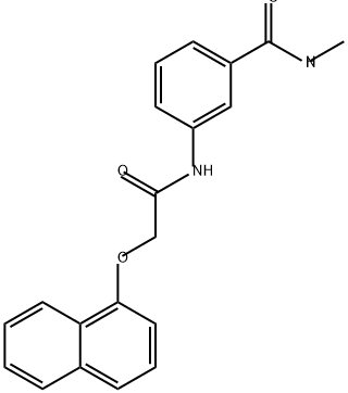 Benzamide, N-methyl-3-[[2-(1-naphthalenyloxy)acetyl]amino]- Structure