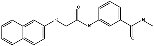 Benzamide, N-methyl-3-[[2-(2-naphthalenyloxy)acetyl]amino]- Structure