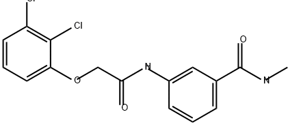 Benzamide, 3-[[2-(2,3-dichlorophenoxy)acetyl]amino]-N-methyl- Structure