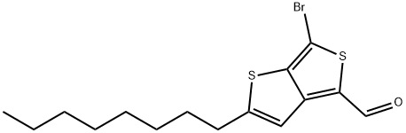 Thieno[3,4-b]thiophene-4-carboxaldehyde, 6-bromo-2-octyl- Structure