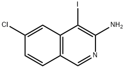 6-Chloro-4-iodoisoquinolin-3-amine 구조식 이미지