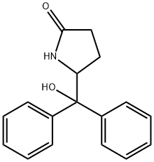 2-Pyrrolidinone, 5-(hydroxydiphenylmethyl)- Structure