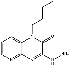 1-butyl-3-hydrazinylpyrido[2,3-b]pyrazin-2(1H)-one Structure