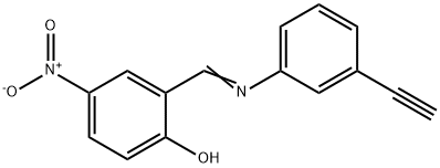 Phenol, 2-[[(3-ethynylphenyl)imino]methyl]-4-nitro- 구조식 이미지