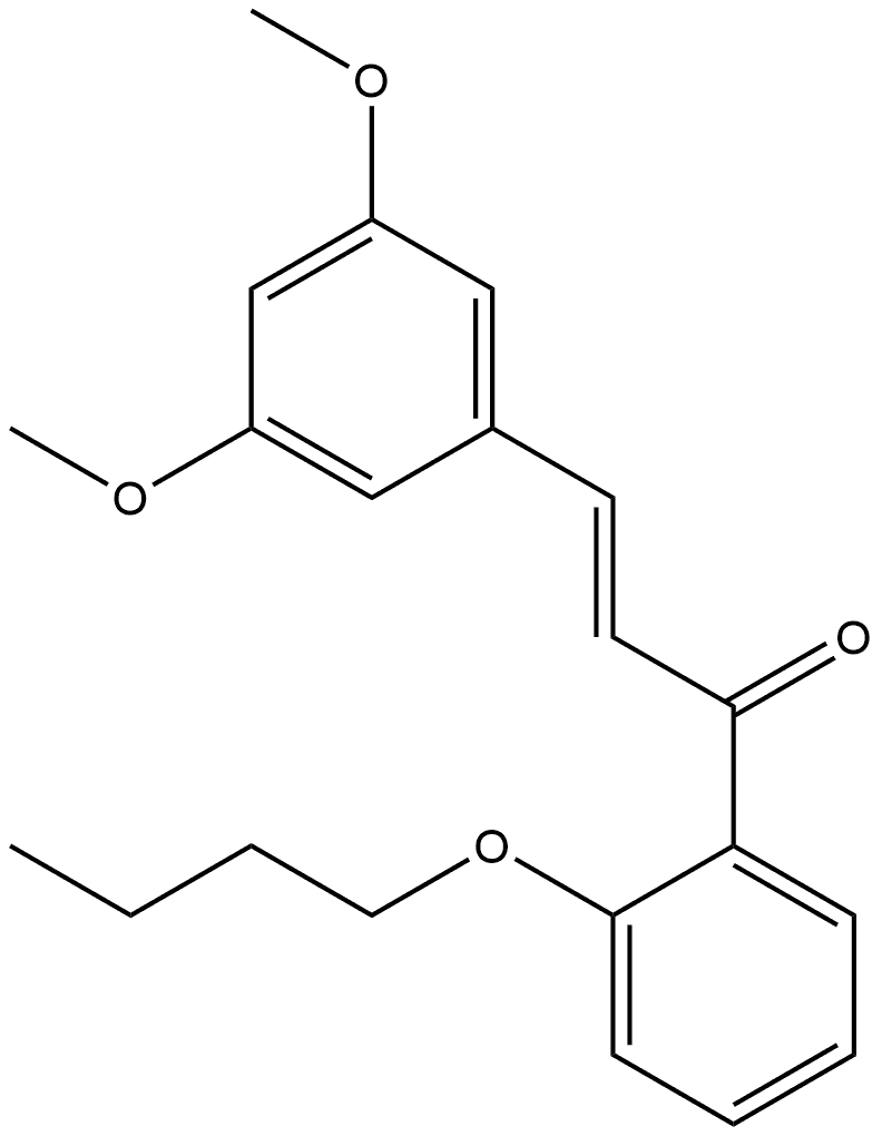 (2E)-1-(2-Butoxyphenyl)-3-(3,5-dimethoxyphenyl)-2-propen-1-one Structure