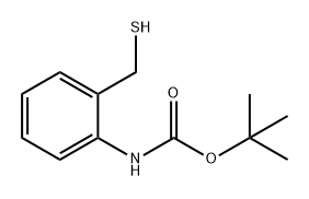 Carbamic acid, N-[2-(mercaptomethyl)phenyl]-, 1,1-dimethylethyl ester Structure