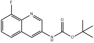 tert-butyl N-(8-fluoroquinolin-3-yl)carbamate Structure