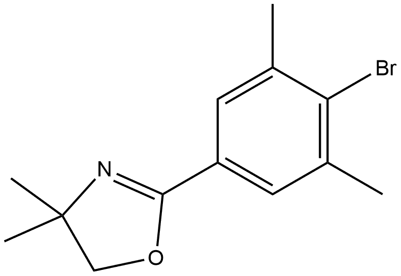 2-(4-Bromo-3,5-dimethylphenyl)-4,5-dihydro-4,4-dimethyloxazole Structure