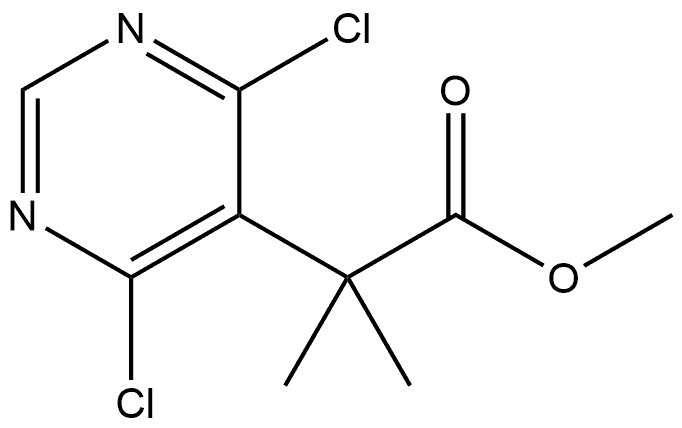 methyl 2-(4,6-dichloropyrimidin-5-yl)-2-methylpropanoate Structure