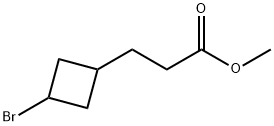 methyl 3-(3-bromocyclobutyl)propanoate Structure