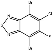 2,1,3-Benzothiadiazole, 4,7-dibromo-5-chloro-6-fluoro- Structure